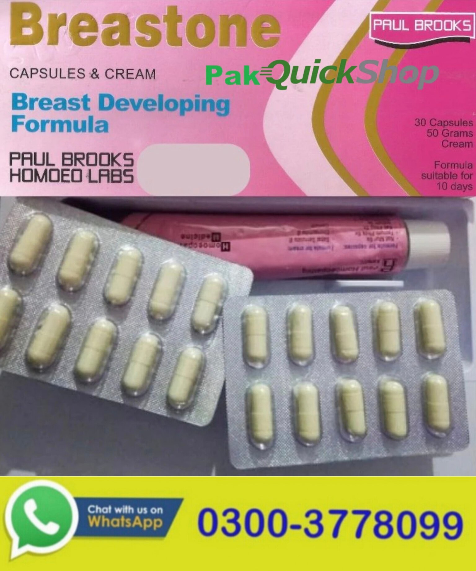 Breastone Capsules and Cream in Pakistan