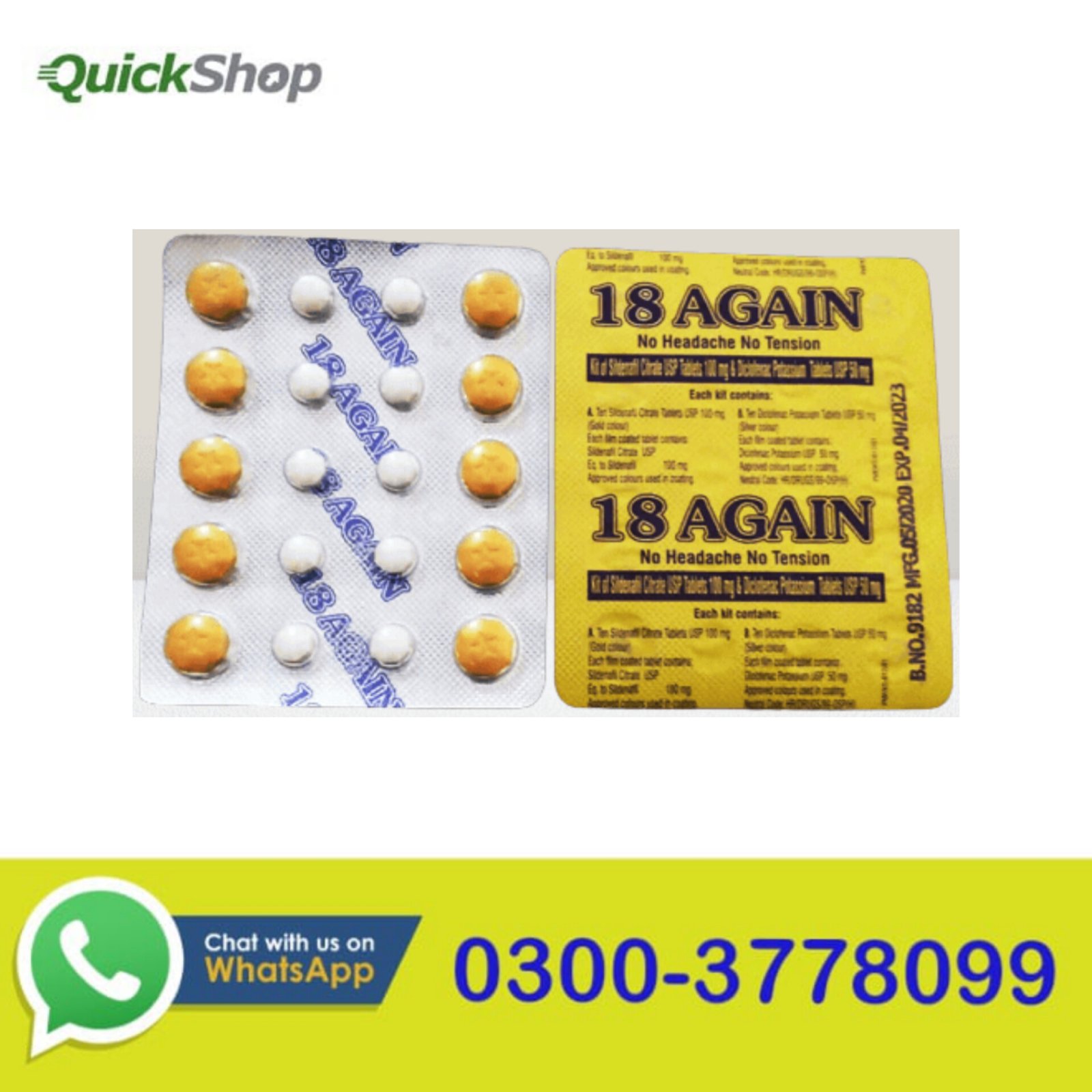 18 Again Tablets Price in Pakistan