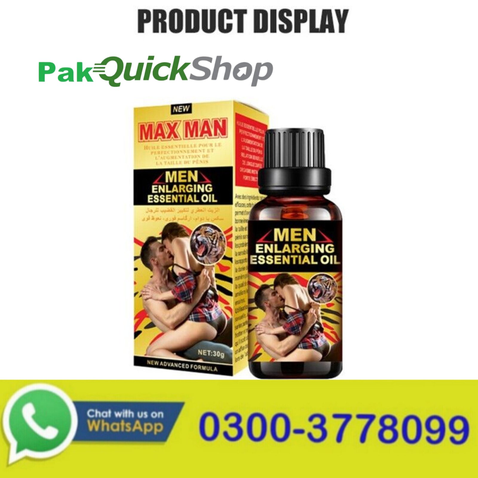 Max Man Enlarging Essential Oil in Pakistan
